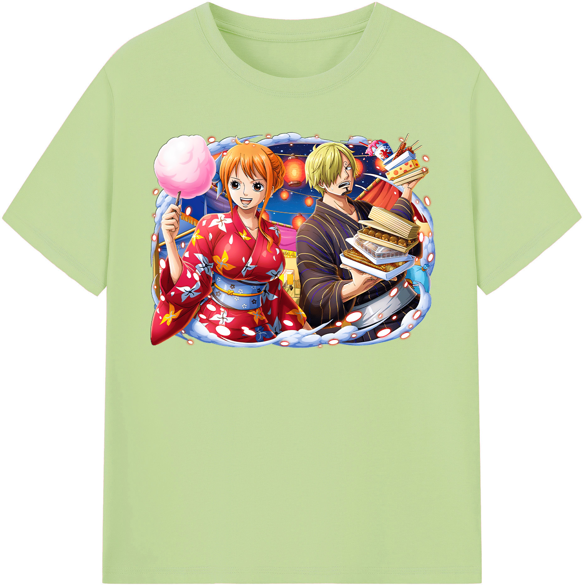 ワンピース サンジ ONE PIECE Sanji 綿100％半袖Tシャツ（フロントプリント）
